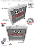 1972 PLYMOUTH VALIANT 3.2 L RADIATOR MC526